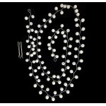 Accesoriu modern pentru decor par WED16CC Argintiu cu perle pentru cocuri + 2 Agrafe